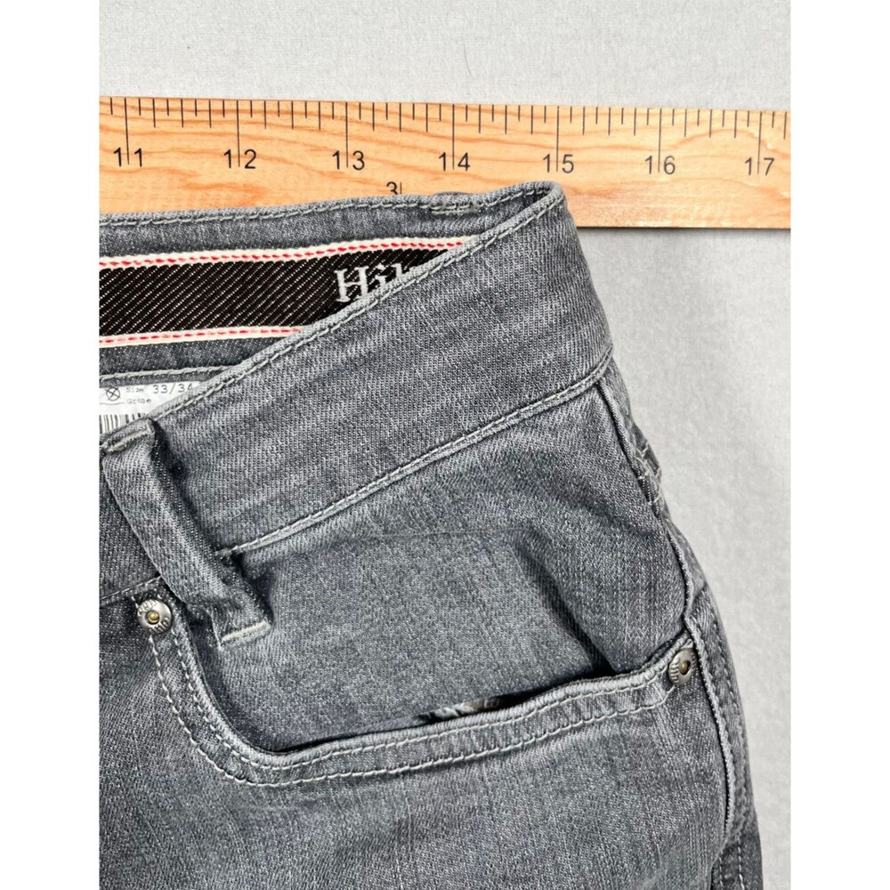 Hiltl Dude Men's 33/34 Gray Contemporary Fit Casual Denim Jeans - Picture 6 of 7